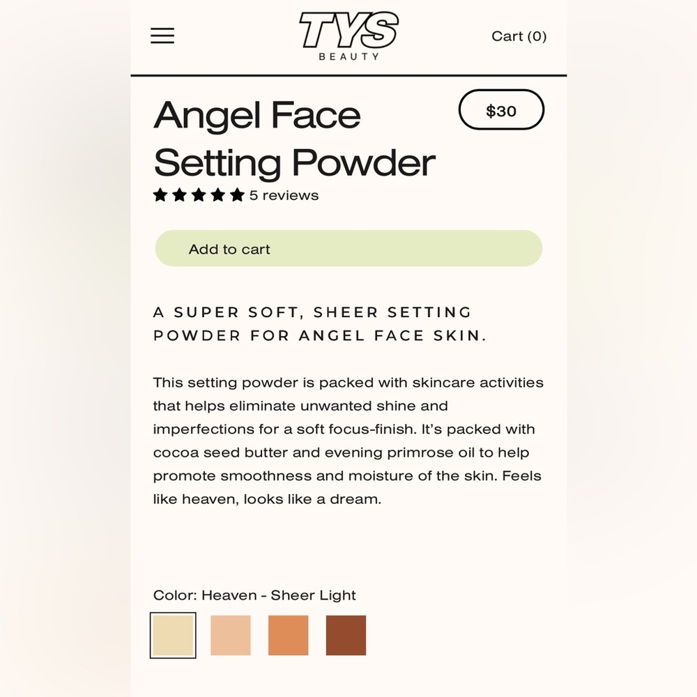 TYS Angel Face Setting Powder - Picture 5 of 5